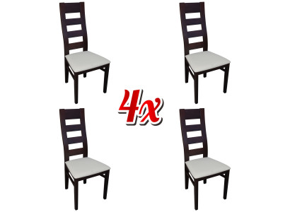 Chairs Gastro Dining room Fabric new Design Set 4x Armchair Chair Wood Textile Upholstery