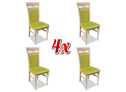 Suite Armchair new 4x Chairs Chair Upholstery Design Lounge Kitchen Seat Dining room