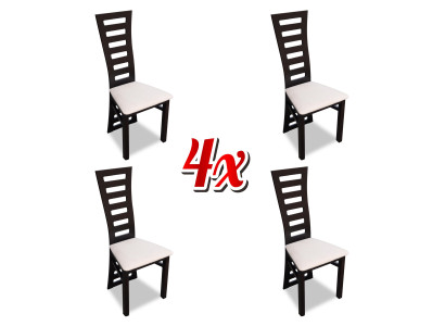 Dining chairs new Textile Set 4x Solid Wood Chair Dining room chair Kitchen Chairs