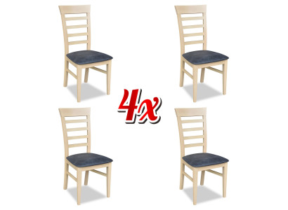 Design Furniture Luxury Style Chairs 4x Wooden Dining chairs Dining room set new