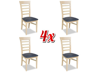 Design Furniture Luxury Style Chairs 4x Wooden Dining chairs Dining room set new