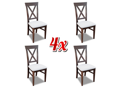 Solid wood Fabric Upholstery Chairs Gastro Dining room Classic 4x Armchair Chair new