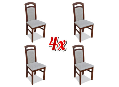 Dining room Chair Suite Armchair Upholstery Design 4x Chairs Group Set Gastro new