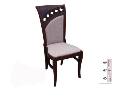 Solid wood Wood Fabric Chair MODERN DESIGNER Dining room CHAIR Kitchen Decorative