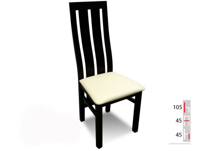 Solid wood Wood Chair MODERN DESIGNER White Dining room CHAIR LONG Decorative