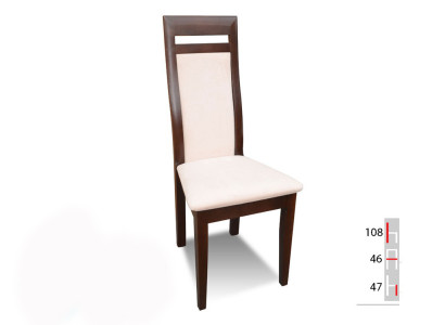 Solid wood Wood Chair MODERN DESIGNER BEIGE Dining room CHAIR LONG Decorative