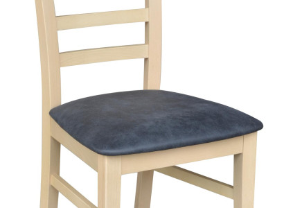 Dining room chair 1x Chair Textile Chairs Armchair Wood Leather Upholstery Gastro Dining room