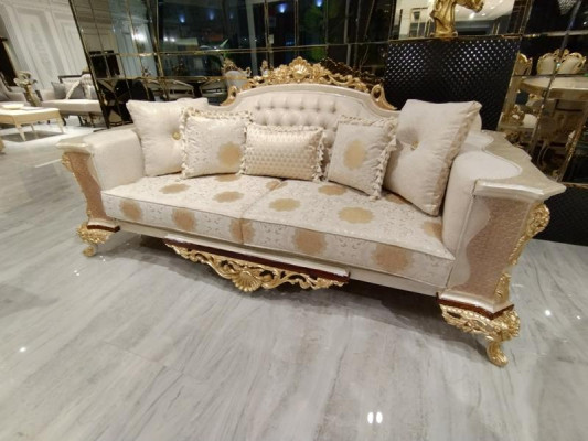 Three-seater design sofa 3 seater couches textile chesterfield sofa 3 seater fabric new