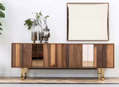 Sideboard Mirror Wardrobe Design Luxury Living room Modern Set Sideboard 2-piece