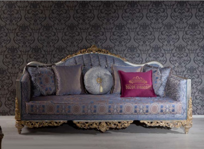Design Sofa 3 Seater Upholstery Luxury Classic Textile Sofas Chesterfield