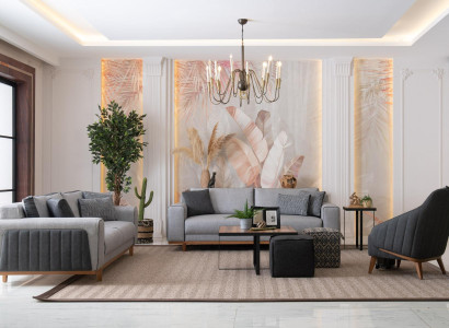 Luxury Sofa set 3+2+1 Modern Couch Sofa Upholstery Design Lounge Furniture