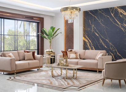 Luxury Sofa set 3+2+1 Seat Armchair Couch Upholstery Furniture Design 3pcs.