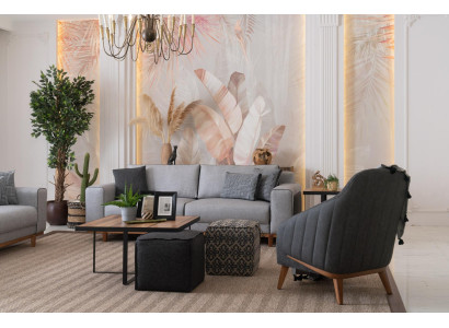 Sofa set Couch Upholstery Three-seater Couches 3+1 Sofa set Living room