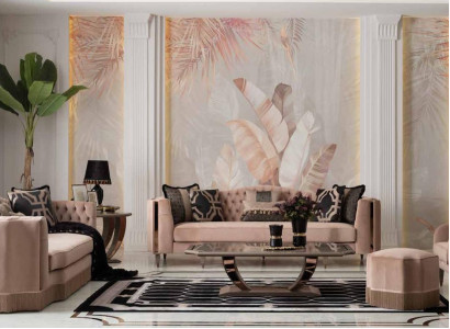 Luxury Sofa set 4+3+1 Set Armchair Modern Design Chesterfield Furniture
