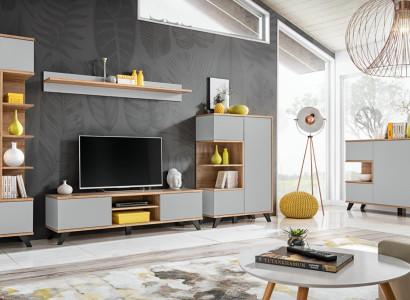Living room Suite 5-piece luxury wall units Wood Furniture Set TV lowboard new