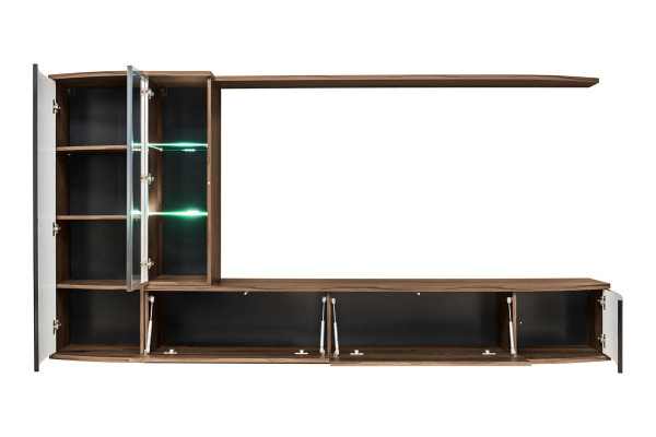 Wall unit set luxury living room TV stand wood wall shelf wall cabinet new