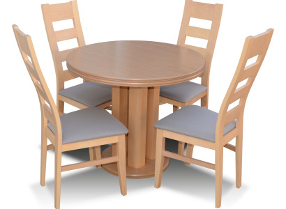 Classic r Round Round Table Wood Design Dining room Tables 4 Chairs