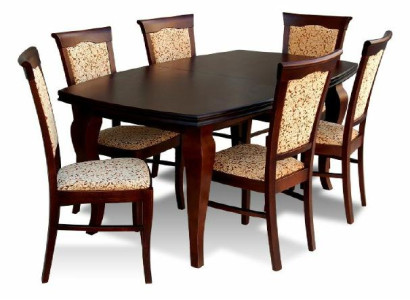 Dining table + 6x Chairs Chair Dining room Set Dining set Modern Table Tables new Z11