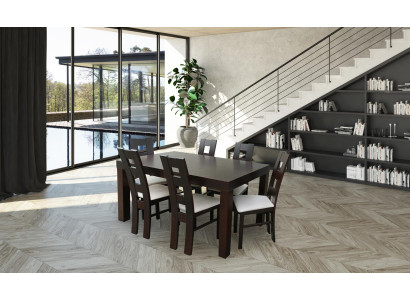 Classic Dining room Furniture Dining set Armchair Table Group 7-piece set Classic