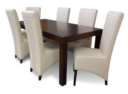 Wood Dining Table Wood Design Room Complete Set Suite 7-piece Modern Dining Set