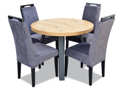 Dining table 4 x Chairs Dining room Set Dining set Modern Chairs Table Tables 5pcs.