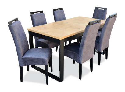 Classic s Dining room Set Rectangular Table 6 Chairs Armchair Group Suite 7pcs.