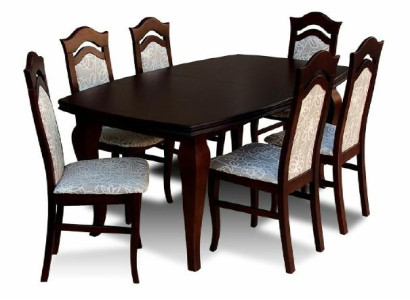 Dining table + 6x Chairs Chair Dining room Set Dining set Groups table Table Tables Z14