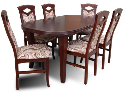Designer Dining table Group + 6 chairs Chair Tables Wood Table Office