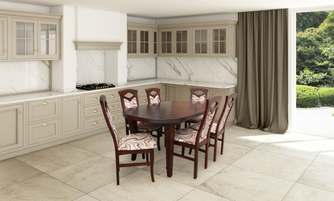 Classic Dining room Suite wooden table with 6 chairs Chair Design