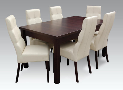 Dining set Dining table 6 x Chair Set Set Suite Table Dining set 7 pieces. Tables new