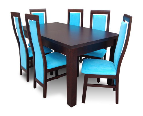 Classic r Dining table Table Suite Wood Dining room 6x Chair Set Chairs 7 pcs. set