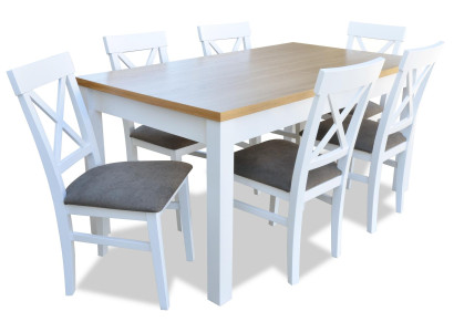 Dining table + 6 Chairs Dining room Set Dining set Classic r Table Tables S18/K64 new
