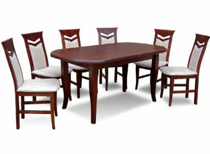 Dining table + 6 Chairs Dining room Set Dining set Classic r Table Tables Z19