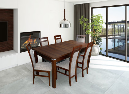 Table + 6 Chairs Design Dining room Suite Chair Set Dining Sets Tables