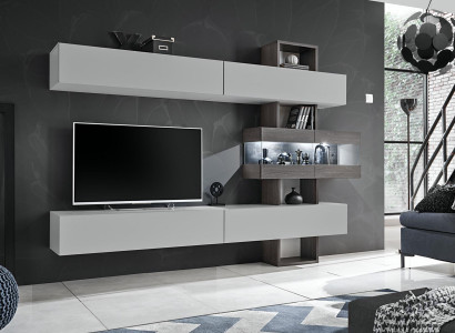 Living room Complete Furniture TV cabinet Lowboard Wall unit Wood Designer Furnishings