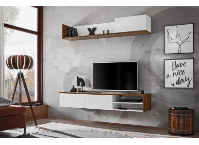 Wall unit Wall shelf Modern Design TV Lowboard Living room Furnishings new