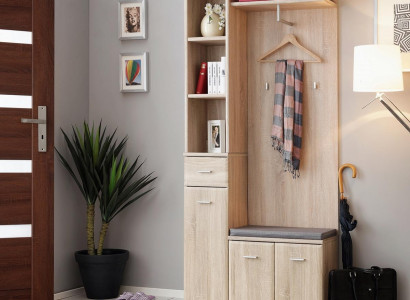 Hallway wardrobe Wardrobe Clothes stand Wood Modern Furniture Coat rack Hallway