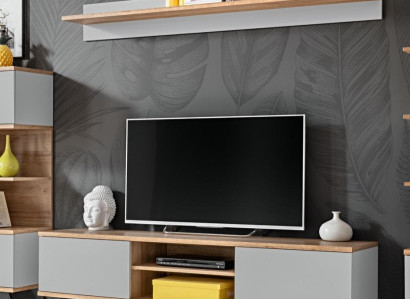 Living room Luxury Suite TV Lowboard Modern Shelf Furniture Wood Designer