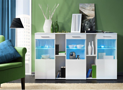 Designer new White Chest of drawers Luxury Living room Modern Wood Furniture