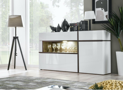 Chest of drawers Designer Modern Living room Luxury Wooden Dresser White Furniture
