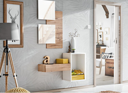 Hall Coat rack Furniture Modern Design Wall Furnishings Wood new Hall