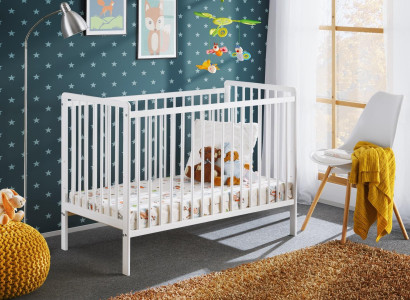 Baby bed Bedroom Childrens bed Furniture Childrens room Designer White Furniture new