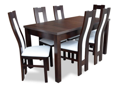 Dining room Table Classic chair group 6x Chairs 7 pieces. Set Seating group