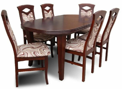 Dining table + 6 Chairs Dining room Set Dining set Groups table Table Tables