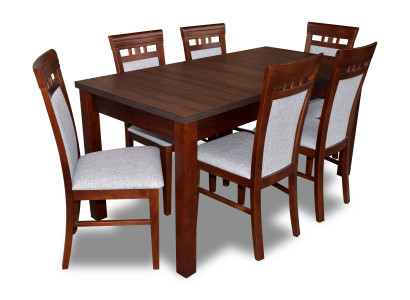 Classic Designer Dining room Suite Wood Table + 6 Chairs Chair Suite
