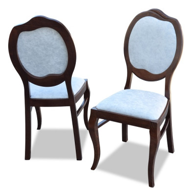 6x Chair Set Real Wood Upholstery Seat Dining room Suite Dining room Chairs