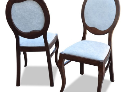 6x Chair Set Real Wood Upholstery Seat Dining room Suite Dining room Chairs
