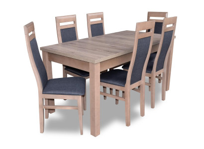 Rectangular Dining room Table 6 Chairs Chair Suite Wood Tables Dining set 7 pieces