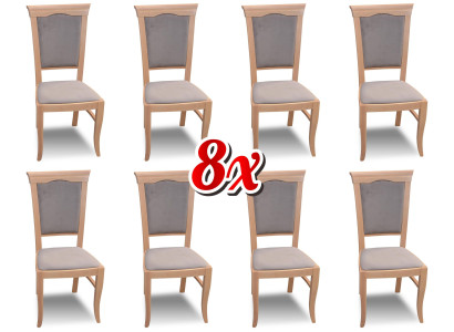 Suite Lehn Designer Group new Ess 8x Chair Room Chairs Upholstered Chair Armchair