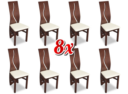 Suite Armchair Complete new 8x Chairs Chair Upholstery Modern Set Design Lehn